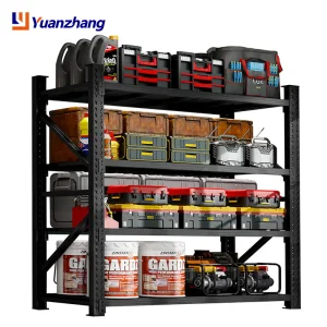 Hot Selling Industrial Steel Storage Rack, 4-Tier 2000mm Height, 200-500kg Load, Boltless Anti-Corrosion Shelving