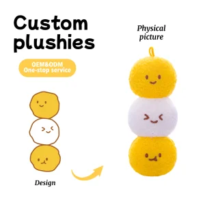 Custom Plush Keychain Toy Dumpling Mascot