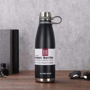 Stainless Steel Wide Mouth Water Jug Insulated Sports Canteen Thermo Flask Water Bottle Flask with Lid