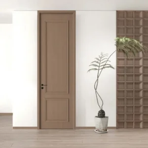 Soundproof Hidden Rail Modern Black Interior Designs WPC Wooden Sliding Barn Doors for House