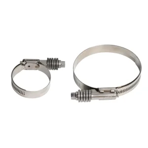 Stainless Constant Torque Hose Clamp with Spring, Ideal for Automotive Cooling Systems, 15.8 mm, W2, 108-130 mm, Pipe Clamp, China Fastener, Automotive
