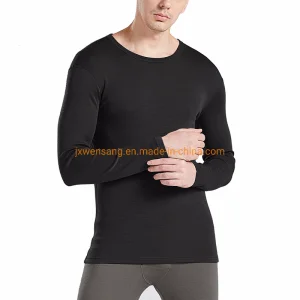 Mens Thermal Underwear Shirt Merino Wool Base Layer