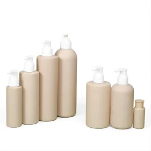 Empty Cosmetic Packaging Recyclable Biodegradable Plastic Bottle Wheat Straw Plastic Squeeze Lotion Bottle