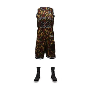 Healong Total Sublimação Roupas Esportivas Atacado Camiseta Esportiva Equipe Basquete Vestuário Personalizado Uniforme Masculino de Basquete