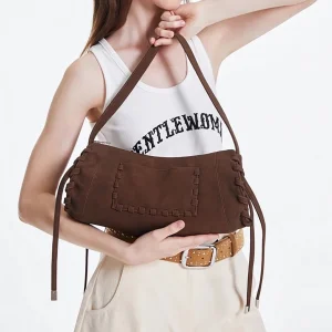 Current Season Woman Lady Designer Tote Shoulder Lxury Fashion Soft PU Leather with Braided and Tassel Detail Handbag