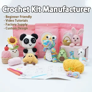 Customizable DIY Cute Sewing Floral Animal Embroidery Kit