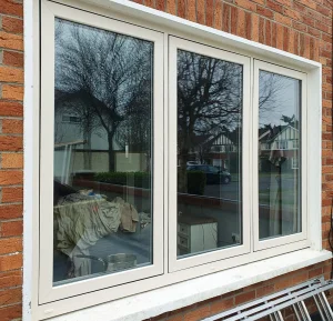 CHANGYI Custom Interior House Glazed Tempered Glass Pvc UPVC Vinyl Casement Windows for Bedroom