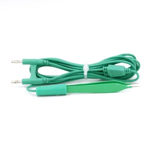 Disposable Esu Tweezers Irrigation/Dripping Electrosurgical Coagulation Bipolar Forceps Assembled with Cable