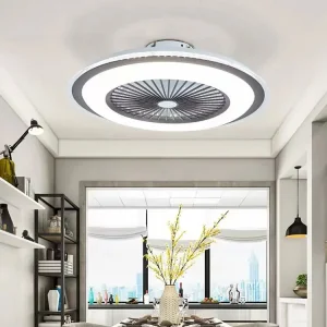 Low Noise Modern APP Control Home Bedroom Living Room 220V Smart LED Ceiling Fan with Light and Remote Control