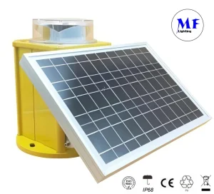 Factory Price LED Solar Powered Medium-Intensity Type B Aviation Obstruction Light for High Chimney Wind Turbine Telecommunication Tower