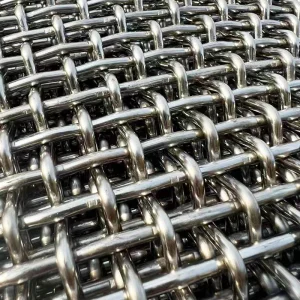 304 316 316L Woven Plain Weave Stainless Steel Crimped Wire Mesh