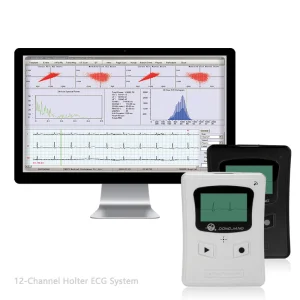 Monitor Holter de ECG de Suministro Médico con Software de Análisis 24 Hora de Electrocardiografía