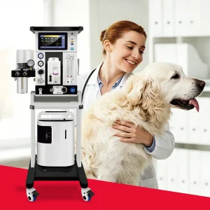 Precio de fábrica de Contec Estación de trabajo de anestesia respiratoria veterinaria Máquina de anestesia para animales de escritorio