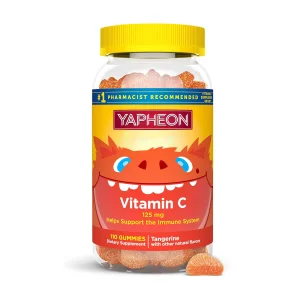Children Vitamin C Orange Shape Fruit Flavour Multivitamin Gummies Dietary Immune Support Health Supplement