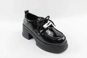 ODM Customized Heeled Black Office Women Loafers Factory, Factories