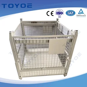 Sturdy and Durable Foldable Pallet Racking Storage Cage Metal Shelving for The Storage and Transportation of Fruits, Vegetables and Nuts