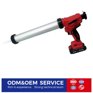 21V Li Ion Battery Cordless Caulking Gun Heavy Duty Silicone Sealant Applicator Industrial Grade Tool