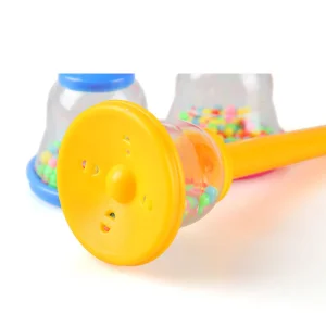 Chocalho de Bebê Colorido em Forma de Sino de Plástico