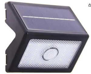 Wall Light Solar Black Sensor 400 Lumens 5000K