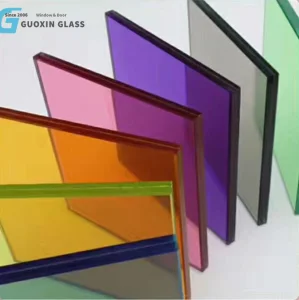 Hot Sale PVB Sgp Decorative Customized Insulated Toughened Building Colorful Double Glazed Laminated Glass