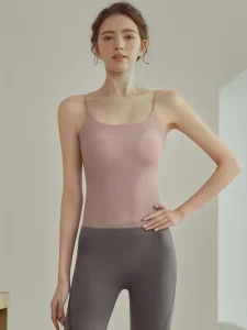 Seamless Cooling Camisole with Built-in Bra