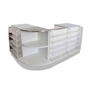 Guichang Supermarket Convenience Store bar Corner Combination Cashier Density Board/fiberboard Free Stainless Steel Cashier