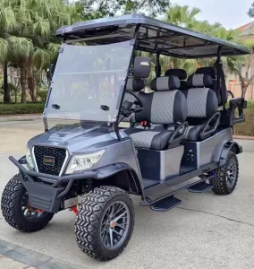 New Design 4 Seater Golf Cart, Rear Seater Can Be Folded