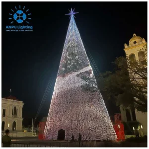 Large-Scale Festival Decoration Cone-Shaped LED Pixel Christmas Tree