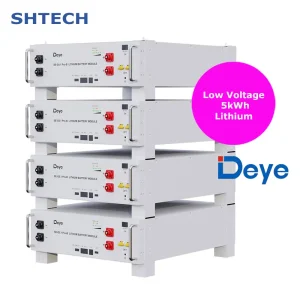 Factory Price Deye Low Voltage 5kwh 10kwh 16kwh Rechargeable Lithium Ion LiFePO4 Battery for Home Energy Storage System in Solar Panel