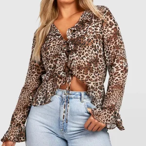 Breathable Cotton Flannel Plus Size Plaid Blouse Autumn