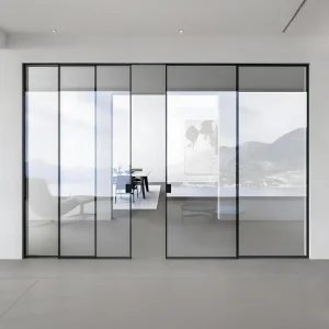 Security Aluminum Sliding Door Multi Point Lock Anti Burglary System Door