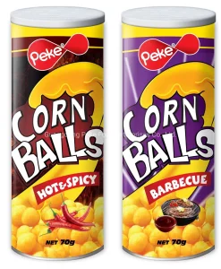 Alimentos Mercearia FMCG Lanches Snacks de Milho Extrudados Lanches Mais Saudáveis Bolas de Sabor