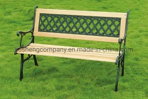 Outdoor Park Wooden Leisure Bench Cast Iron Garden Benches