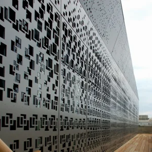 Modern Design Metal Facade System Aluminum Perforated Engraved Sheet for Building Facades