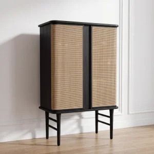 Practical Modern Oak Wood Chest of Drawers Storage Tall Dresser for Bedroom Durable Use Cabinets Drawers