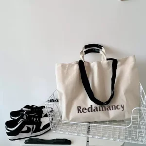 Bolsa de lona personalizada impresa, bolsa de hombro con logo personalizado, bolsa de compras de lona personalizada e impresa en UV