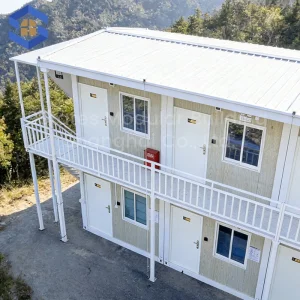Casa de construcción portátil, oficina modular eficiente en contenedor para ingeniería municipal con partición de oficina