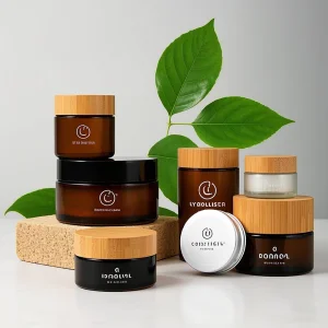 Recycled Glass Skincare Jar
