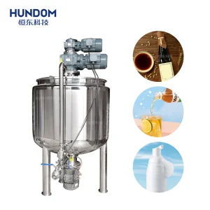 Stainless Steel Double Jacketed Agitator Mixing Tank