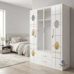 Saudi Arabia Gorgeous Pattern Printed Steel Wardrobe
