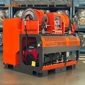 200bar40lpm 13HP High Efficiency 80m Pipe Cleaning Machine Drain Cleaning Equipment