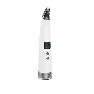 USB Rechargeable Acne Treatment Blackhead Remover Adjustable Suction Levels LED Indicator Hand Held Electric Pore Vacuum for All