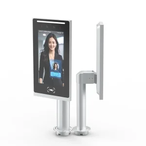 7 Inch 2MP Wide-Dynamic Card Reading Aluminum Alloy Ai Binocular Face Recognition Time Attendance System Terminal for Scenic Area Door Access