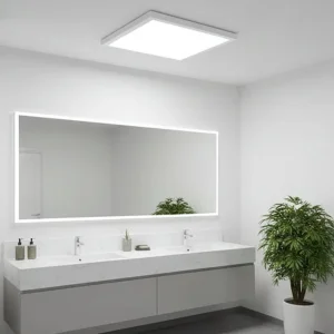 IP65 100lm/W LED Panel Light with 5-Year Warranty for Wet Locations