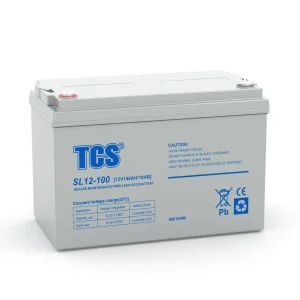 Tcs SL12-100 12volt 100ah Middle Size Longest Lasting Rechargeable Batteries Lead Acid SLA Batteries Types of Lead Acid Battery