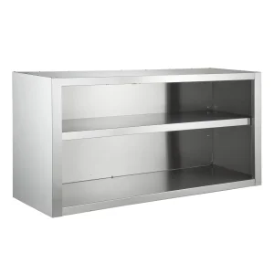 800mm Longitud Armario de Pared de Acero Inoxidable para Uso en Cocina Comercial con Diseño Abierto