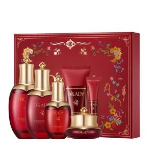 OEM/ODM Skin Care Beauty Product Peony Pomegranate Peony Angelica Avocado Butter Smoothing Moisturizing Serum Skin Care Set