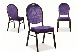 Versatile Cushion-Padded Armless Chairs for Office and Events