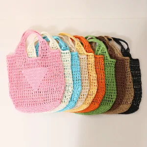 Hot Selling Luxury Large Capacity Eco-Friendly Woven Mini Bag Hawaii Summer Beach Woven Shopping Bag Women Designer Handbags