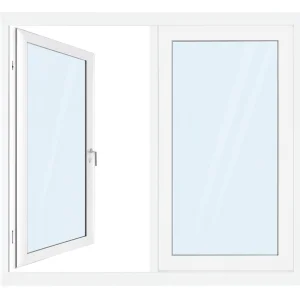 Cheap Price Double Swing PVC UPVC Profile Casement Windows